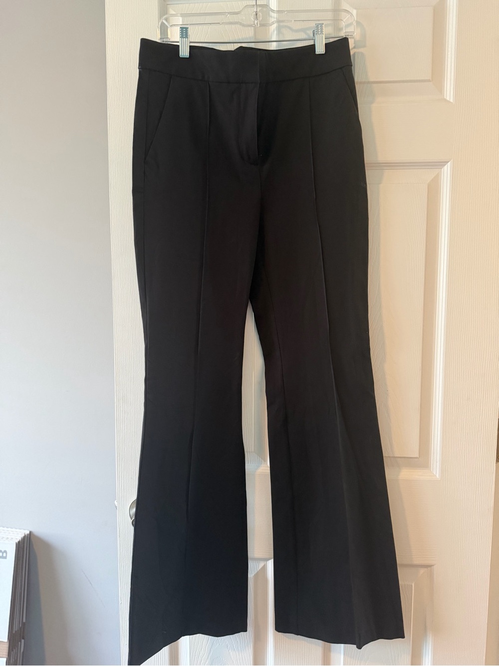 LOFT Black Boot-Cut Flare Pants
